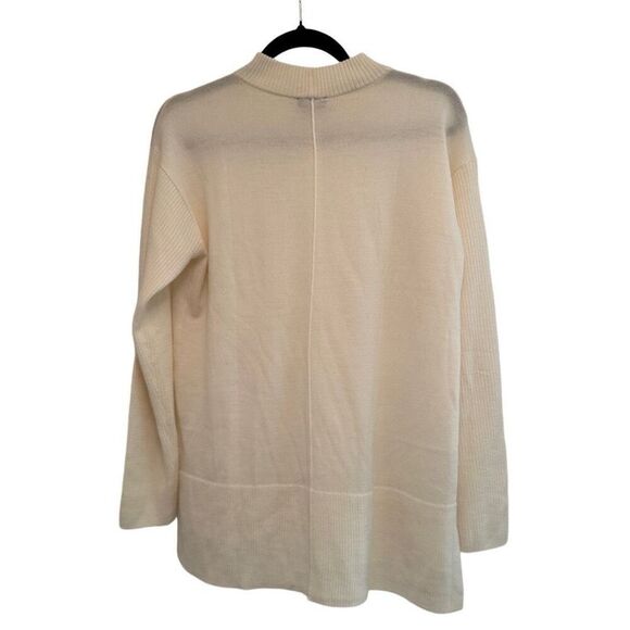 Talbots Pure Merino Wool Sweater, Cream, Size S - Picture 2 of 6